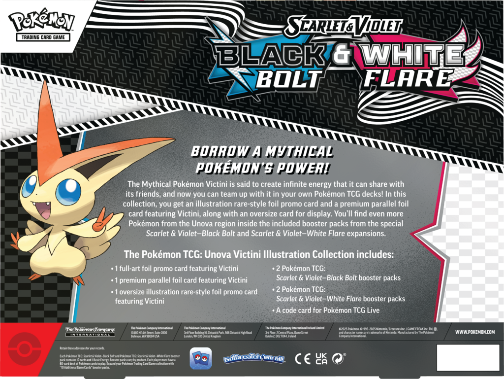 Pokémon TCG: Scarlet & Violet - White Flare & Black Bolt - Unova Victini Illustration Collection