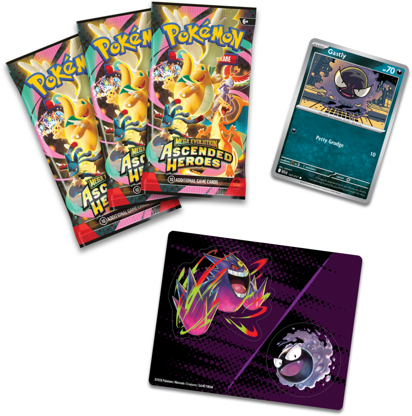 Pokémon TCG: Mega Evolution - Ascended Heroes - Tech Sticker Collection Gastly - PREORDER