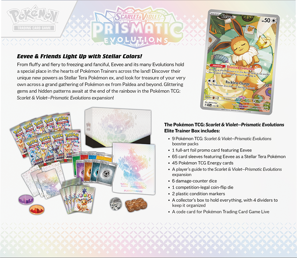 Pokémon TCG: Prismatic Evolutions - Elite Trainer Box (ETB)