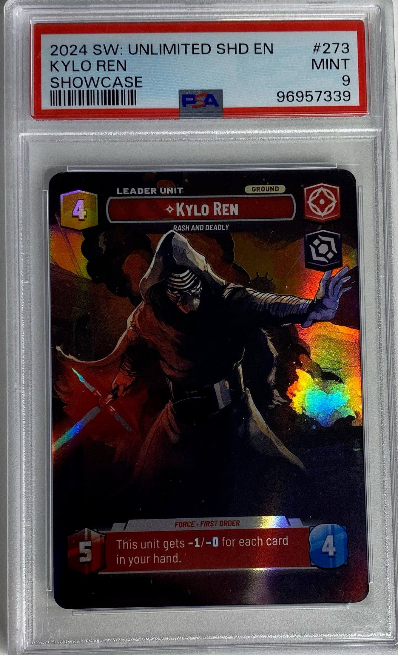 Star Wars Unlimited: PSA 9 Kylo Ren Showcase
