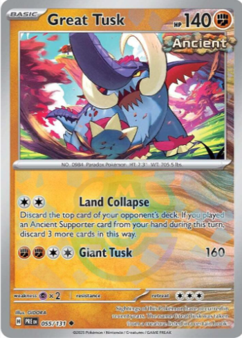 Great Tusk (Master Ball) 055/131 - Prismatic Evolutions