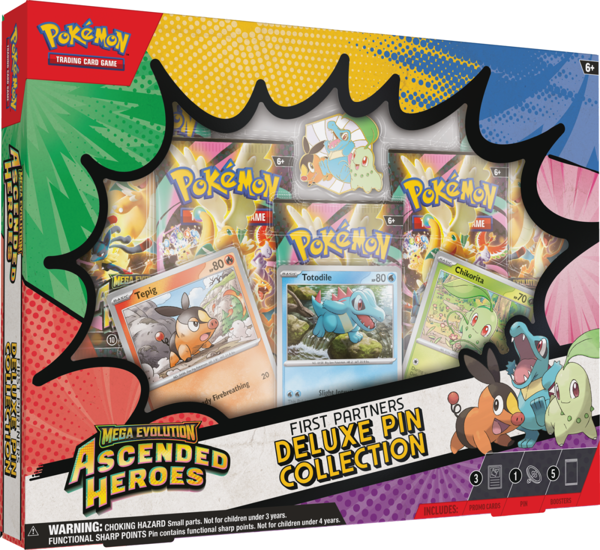 Pokémon TCG: Mega Evolution - Ascended Heroes - Deluxe Pin Collection - First Partners