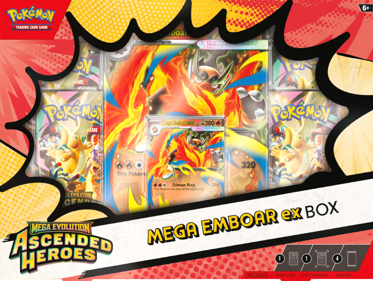 Pokemon TCG: Mega Evolution - Ascended Heroes - Mega Emboar ex Box
