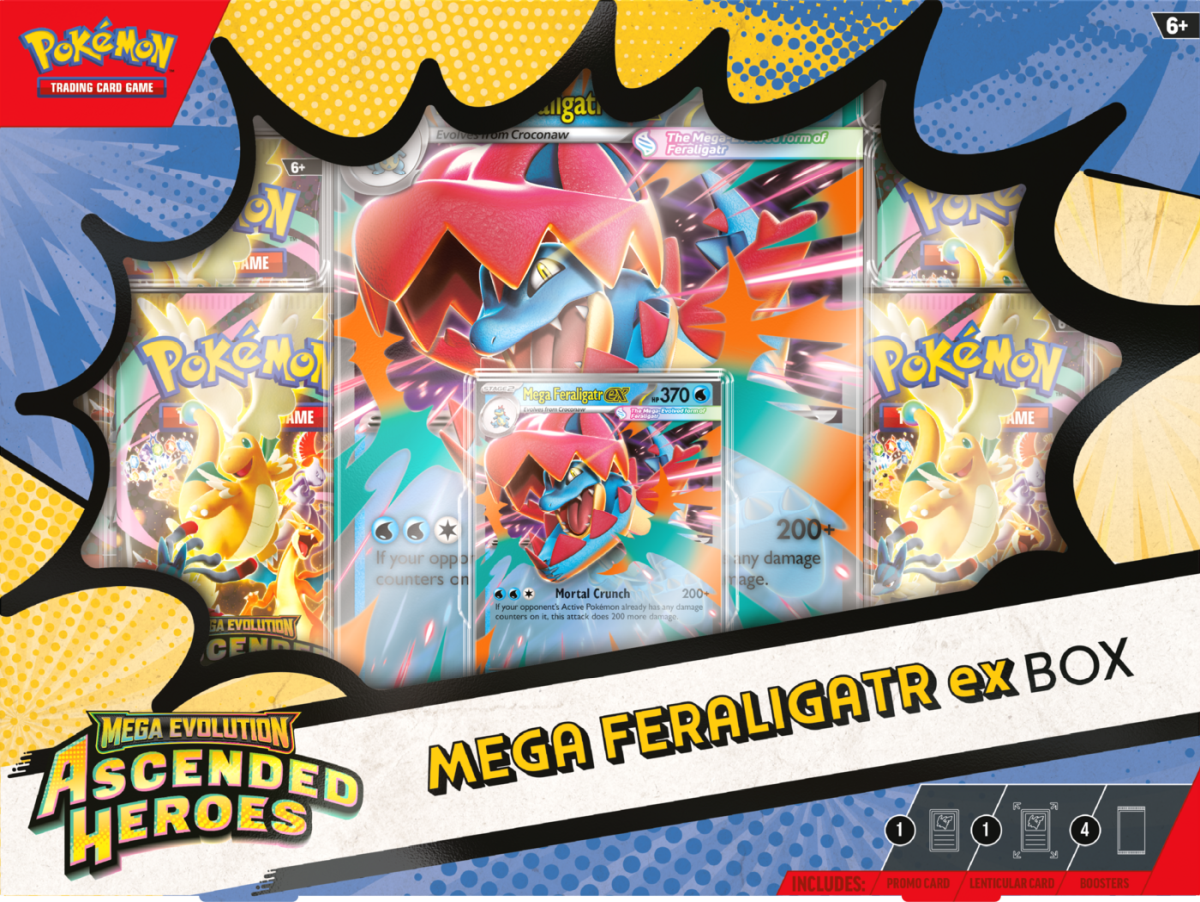 Pokemon TCG: Mega Evolution - Ascended Heroes - Mega Feraligator ex Box