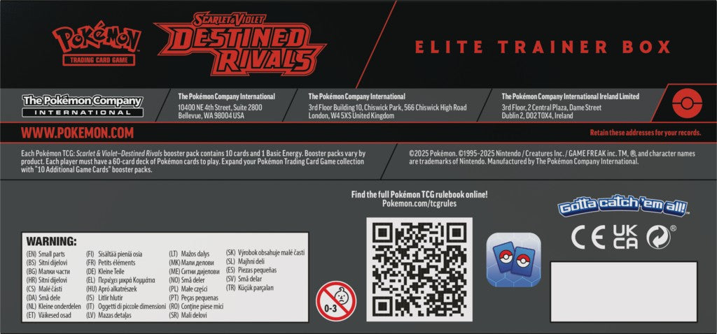 Pokémon TCG: Scarlet & Violet - Destined Rivals - Elite Trainer Box