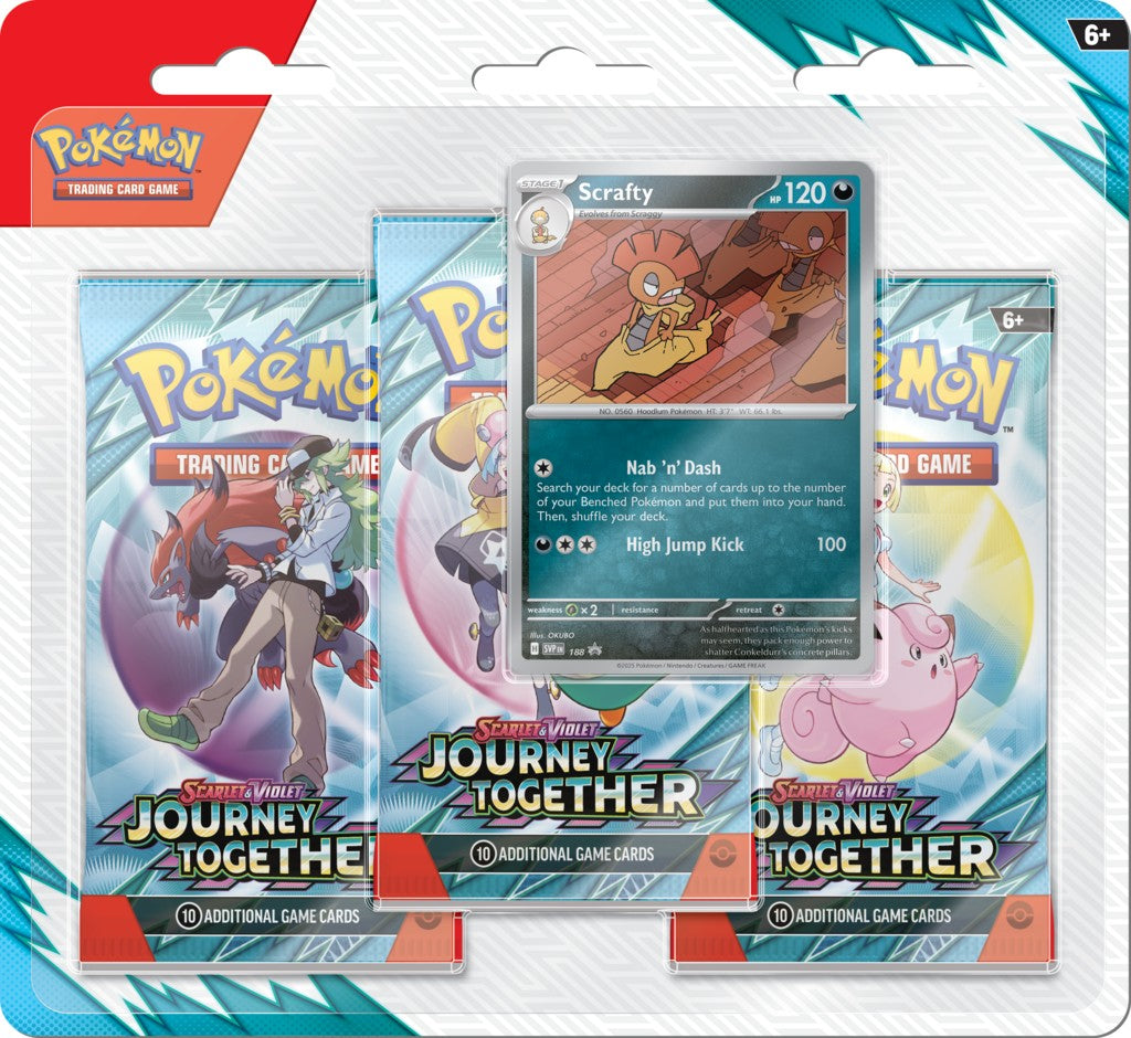 Pokémon TCG: Scarlet & Violet - Journey Together - 3-Pack Blister