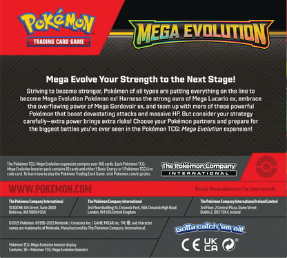 Pokémon TCG: Mega Evolution - Booster Box - PREORDER