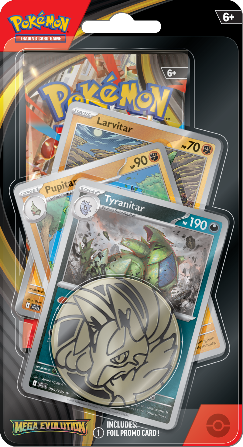 Pokémon TCG: Mega Evolution - Premium Checklane Blister - Tyranitar/Meowscarada (1 losowy blister)