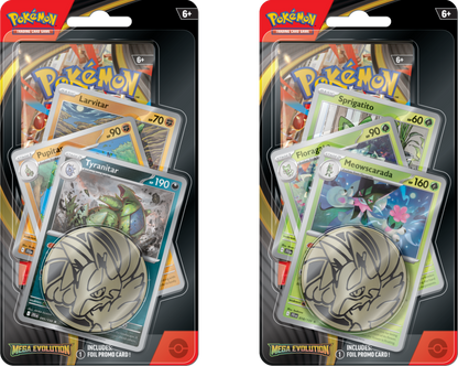Pokémon TCG: Mega Evolution - Premium Checklane Blister - Tyranitar/Meowscarada (1 losowy blister)