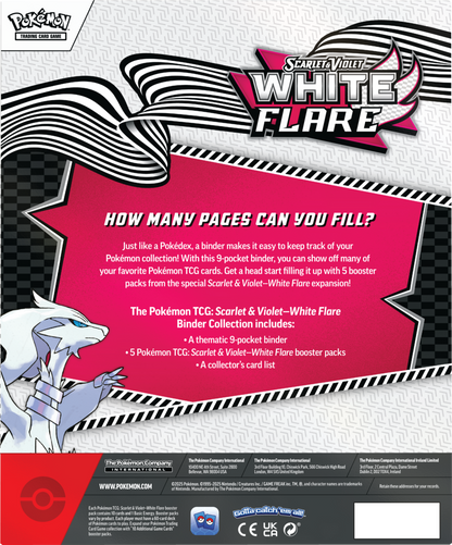 Pokémon TCG: Scarlet & Violet -  White Flare - Binder Collection - Reshiram