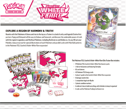 Pokémon TCG: Scarlet & Violet - White Flare - Elite Trainer Box - Reshiram