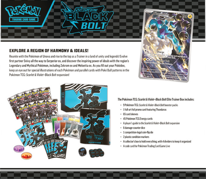 Pokémon TCG: Scarlet & Violet - Black Bolt - Elite Trainer Box - Zekrom