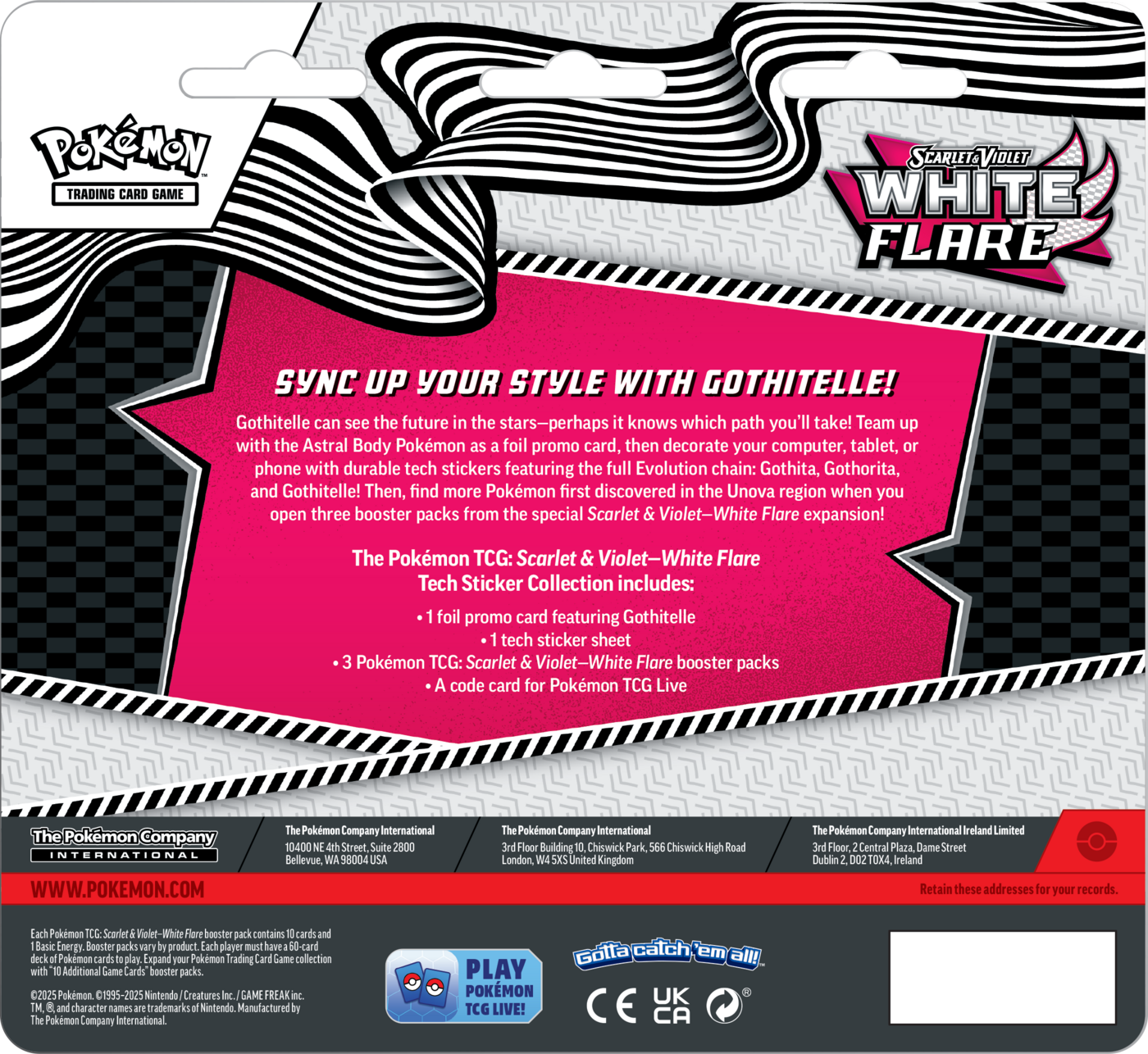 Pokémon TCG: Scarlet & Violet - White Flare - Tech Sticker - Gothitelle
