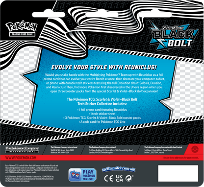 Pokémon TCG: Scarlet & Violet - Black Bolt - Tech Sticker - Reuniclus