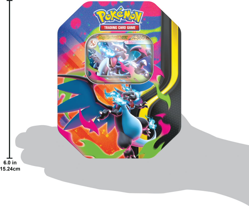 Pokémon TCG: Mega Charizard Tin - Mega Charizard - PREORDER (1 losowy tin)