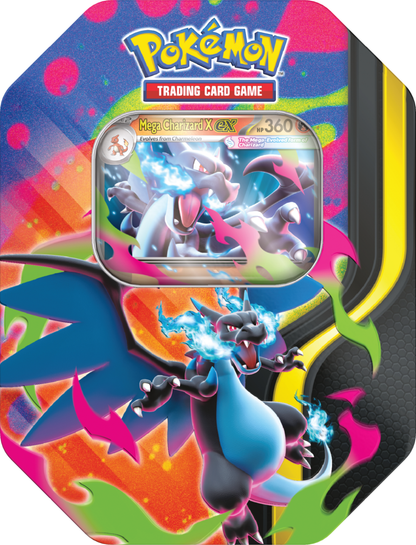 Pokémon TCG: Mega Charizard Tin - Mega Charizard - PREORDER (1 losowy tin)