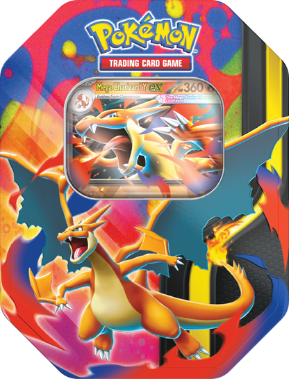 Pokémon TCG: Mega Charizard Tin - Mega Charizard - PREORDER (1 losowy tin)