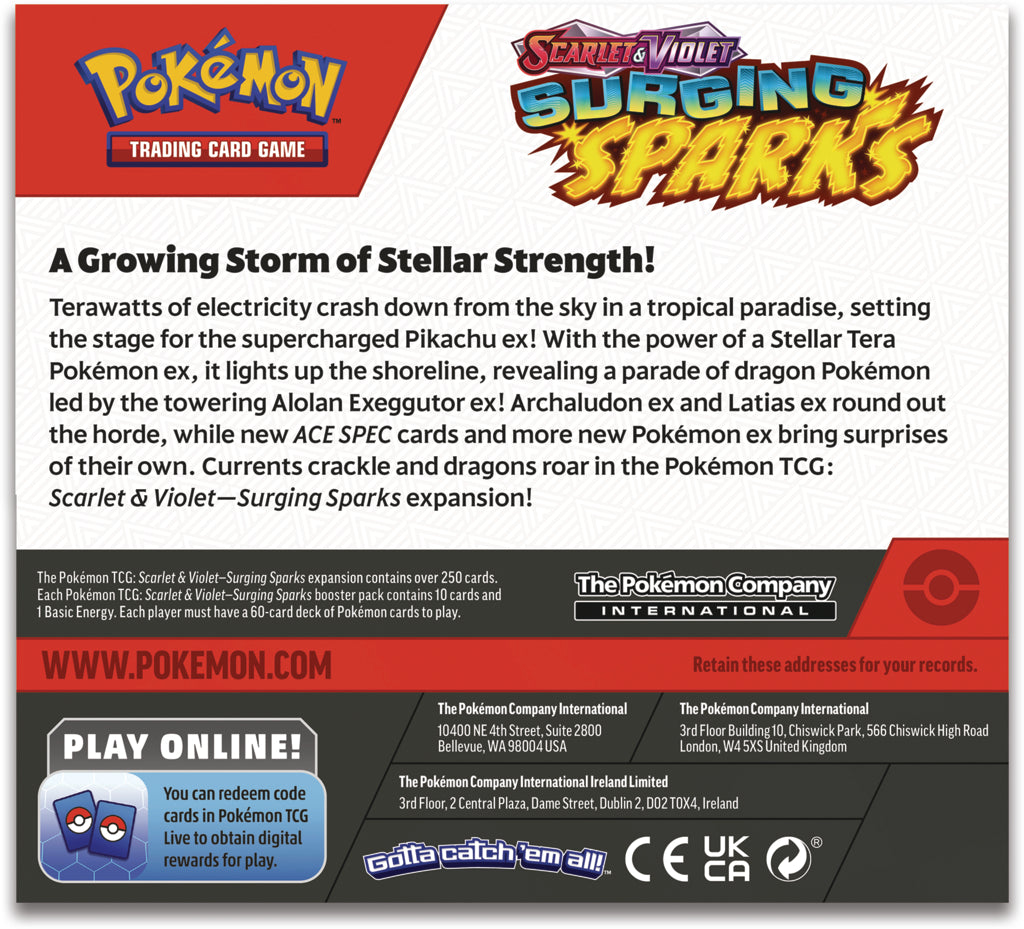 Pokémon TCG:  Surging Sparks - Booster Box  (36)
