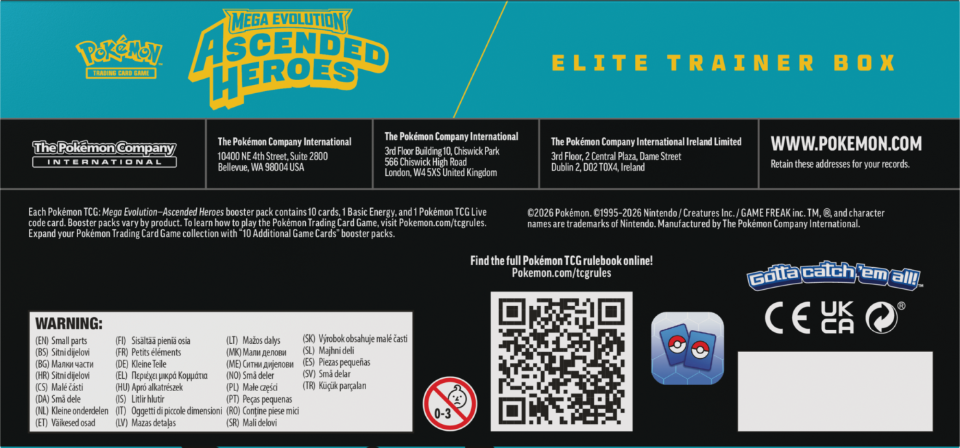 Pokémon TCG: Mega Evolution - Ascended Heroes - Elite Trainer Box - Dragonite