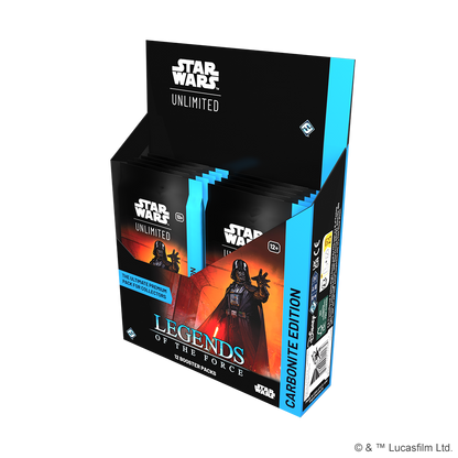 Star Wars: Unlimited Card Game - Legends of the Force - Carbonite Booster Box (SWH05)