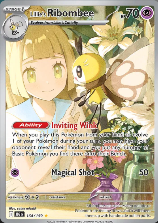 Pokemon TCG: Lillie's Ribombee 164/159 Journey Together