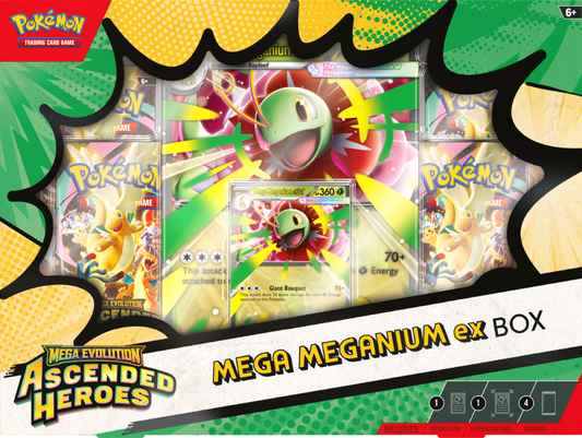 Pokemon TCG: Mega Evolution - Ascended Heroes - Mega Meganium ex Box