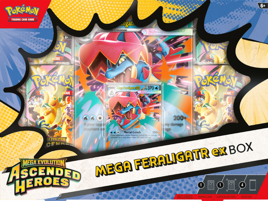 Pokemon TCG: Mega Evolution - Ascended Heroes - Mega Feraligator ex Box