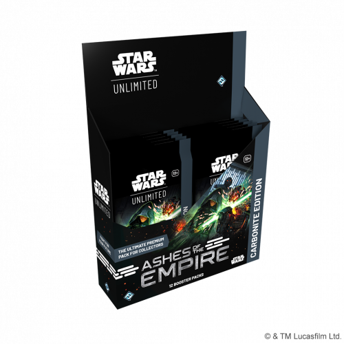 Star Wars Unlimited Card Game - Ashes of the Empire - Carbonite Booster Display