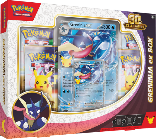 Pokemon TCG: 30th Celebration - Ex Box - Greninja ex - PREORDER