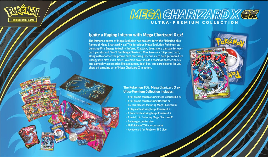 Pokémon TCG: Mega Charizard X ex - Ultra-Premium Collection - PREORDER