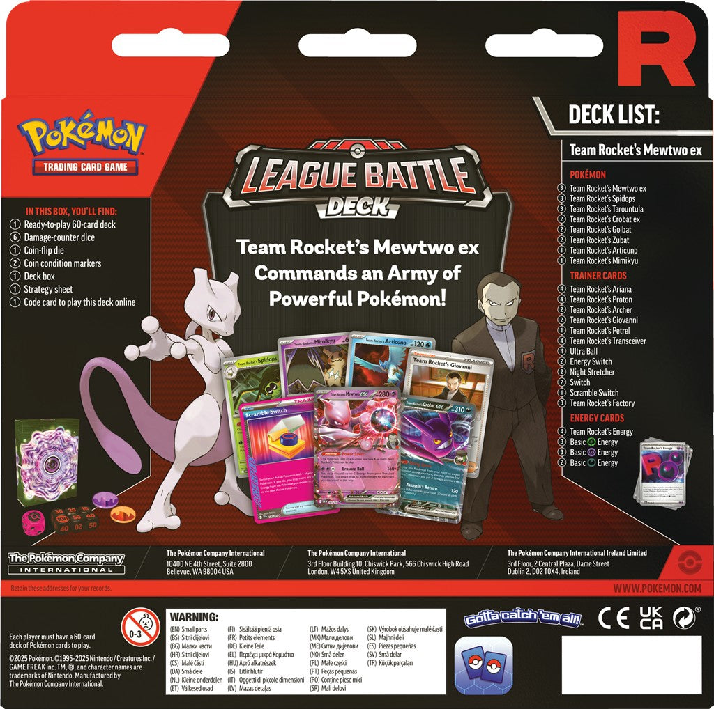 Pokémon TCG: League Battle Deck - Team Rocket's Mewtwo ex