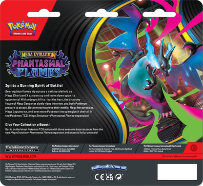 Pokémon TCG: Mega Evolution - Phantasmal Flames - 3-Pack Blister - Weavile/Sneasel - Losowy Blister - PREORDER