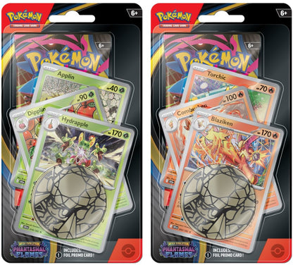 Pokémon TCG: Mega Evolution - Phantasmal Flames - Premium Checklane Blister - Blaziken/Hydrapple - 1 Losowy Blister