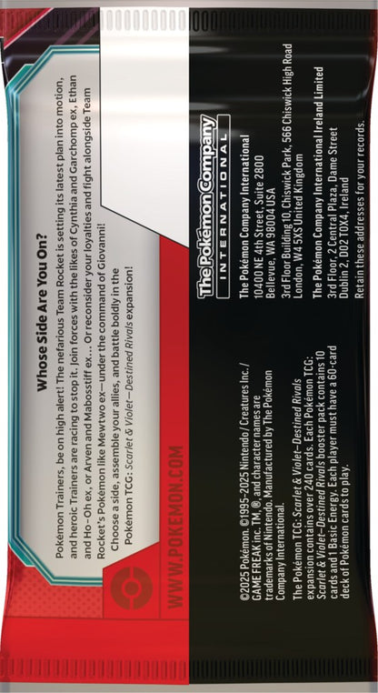 Pokémon TCG: Scarlet & Violet - Destined Rivals - Booster Pack