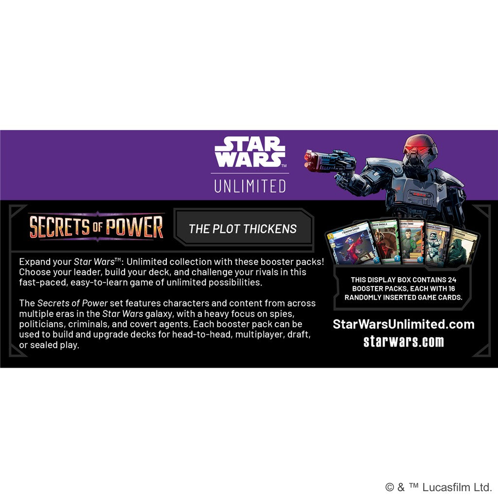 Star Wars: Unlimited Card Game - Secrets of Power - Booster Box - PREORDER